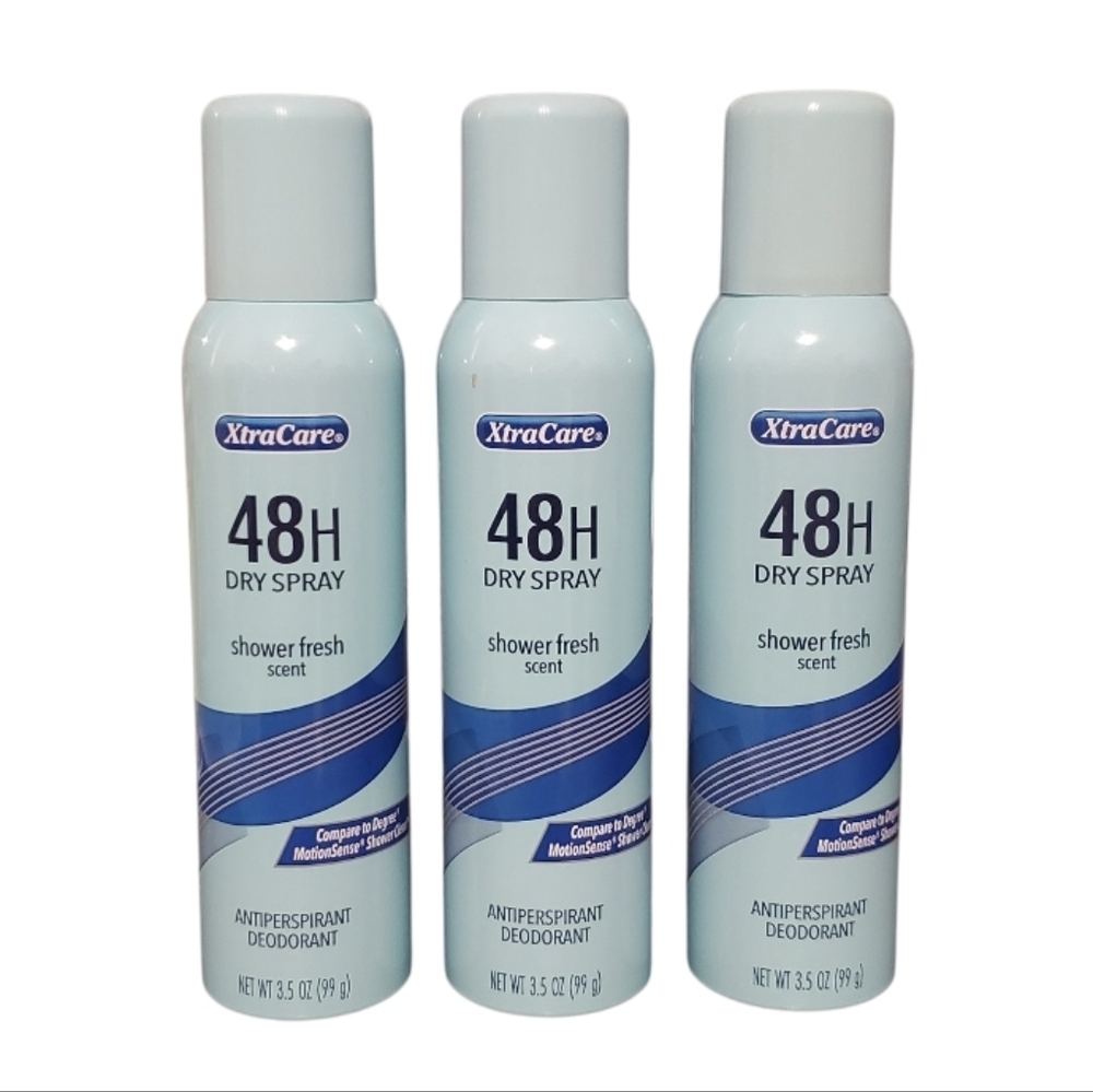 XtraCare Women's 48H Dry Spray Antiperspirant Deodorant Shower Fresh Scent
